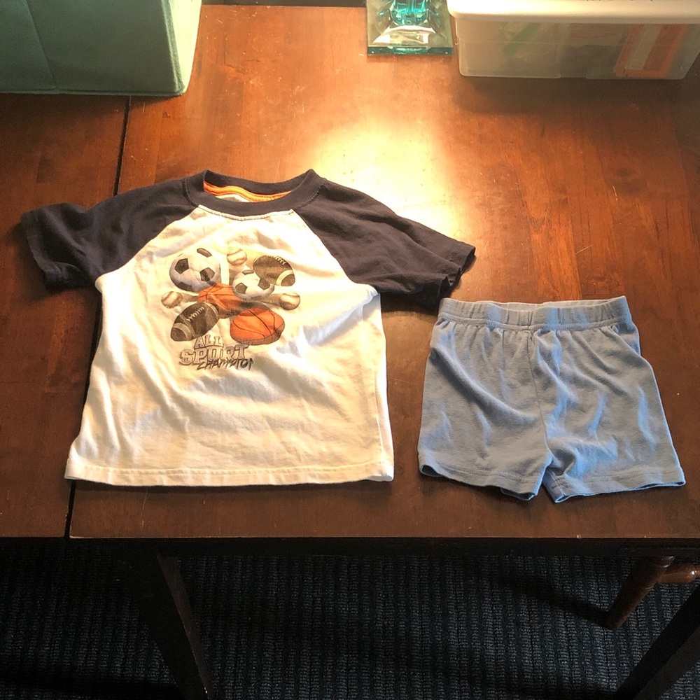 🛍️ Jumping Beans Toddler Sporty Tee (3T) & Pj Shorts